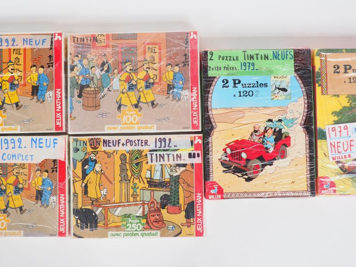 2 puzzles WILLEB + 4 puzzles Nathan (3x100p identiques + 250 p) TBE