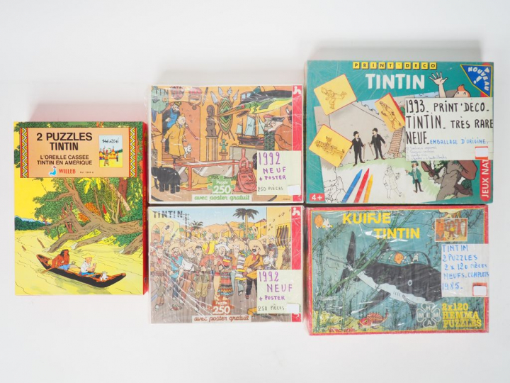 1 Puzzle WILLEB (2x120p) 1978+1 puzzle HEMA (2x120p) 1985+2 Puzzles Na