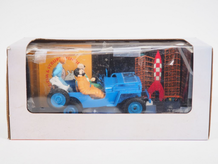 Jeep Hapax Tintin Objectif Lune 1/18e TBE - Boite abimée - 1994