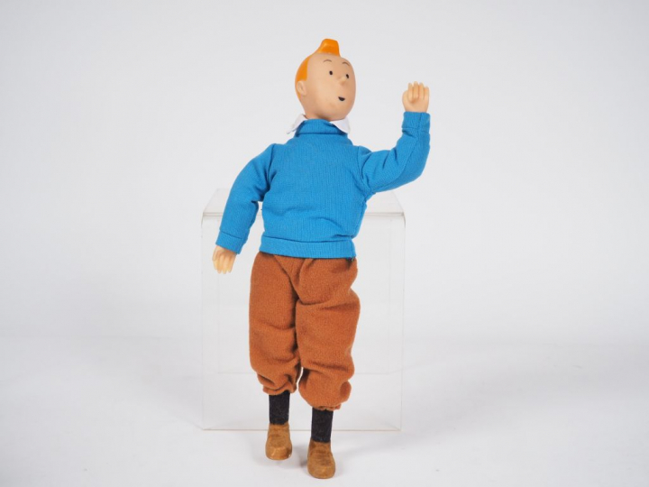 Poupée Tintin articulée 1959 30 cm RARE (tête et mains celluloïd)