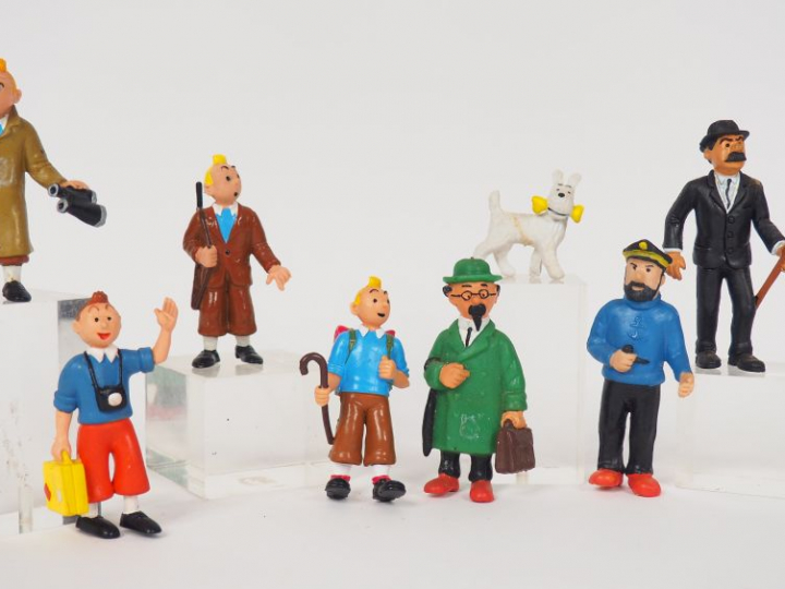9 figurines Série complète COMICS SPAIN de 1984-1985 RARE TBE