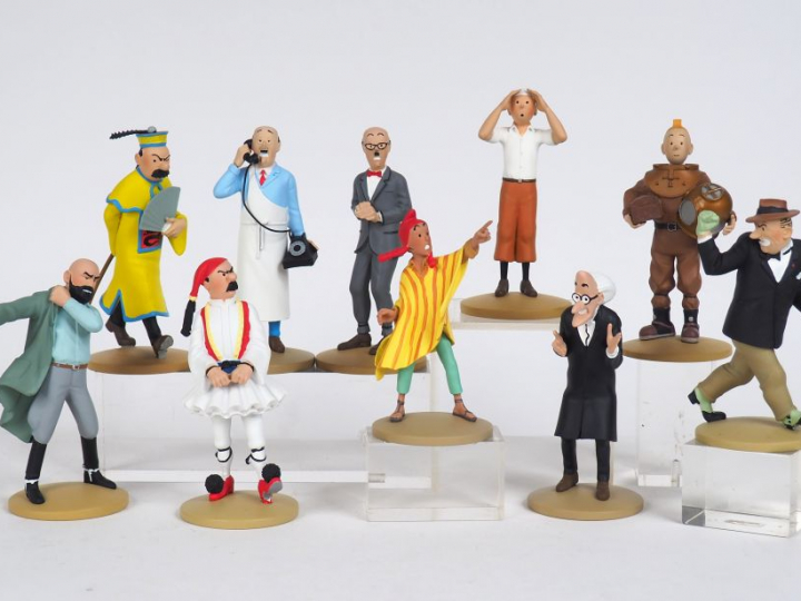 53 figurines dont 38 Figurines (N°51 à 88) "Collection oficielle TINTI