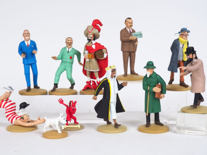 53 figurines dont 38 Figurines (N°51 à 88) "Collection oficielle TINTI