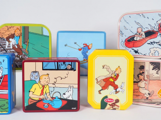 Vente aux enchères 7 boites métal diverses DELACRE TBE