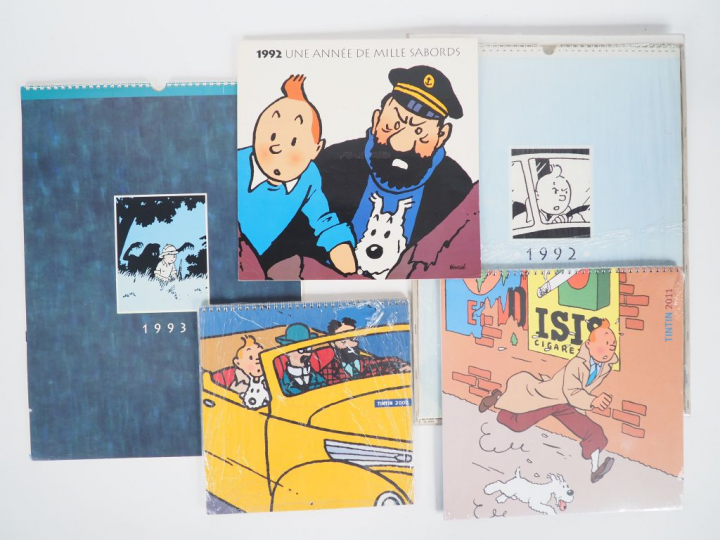 Lot de 5 calendriers NEUF de 1992 (deux différents avec couverture),19