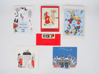 Vente aux enchères Ensemble de 6 cartes de vœux des années1994 (Signée Fanny), 1995 (sign