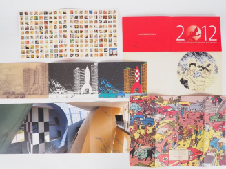 Vente aux enchères Ensemble de 6 cartes de vœux des années 2010, 2011,2012,2013,2014,2015