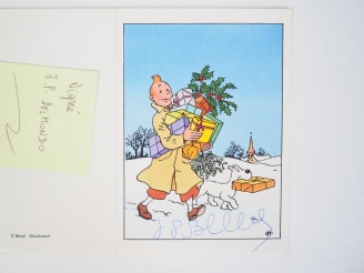 Vente aux enchères Reed Cartes Neiges signé par JP BELMONDO