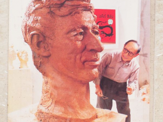 Vente aux enchères RARE CARTE BUSTE HERGE AVEC SIGNATURE ORIGINALE DE TCHANG / 1988