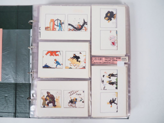 Vente aux enchères Classeur entier de 399 cartes dont 198 cartes postales d'éditions dive