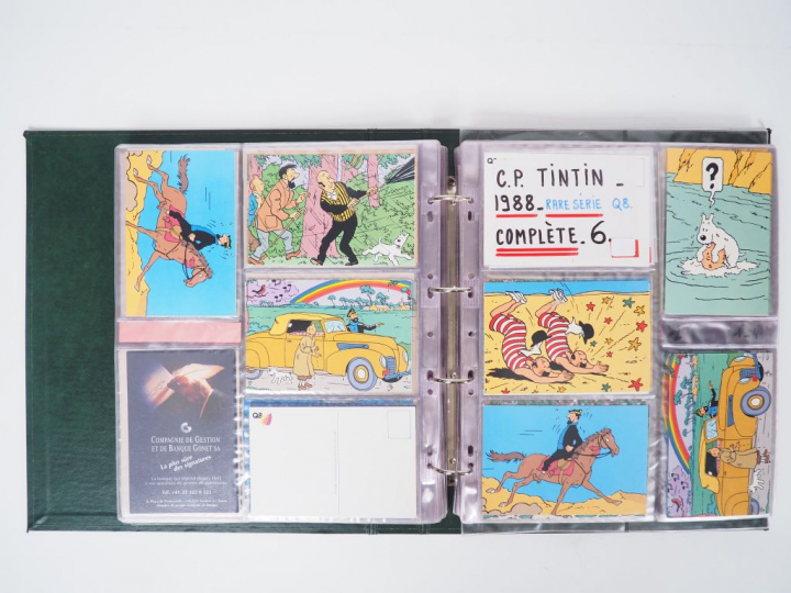 Classeur entier de 399 cartes dont 198 cartes postales d'éditions dive