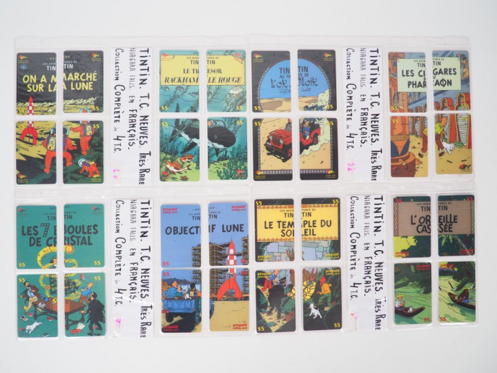 TINTIN 10 PUZZLES CARTE TELEPHONIQUE. CANADA NIAGARA FALLS COMMU (Les 