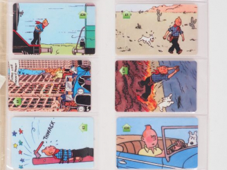Vente aux enchères 10 cartes téléphoniques 500 exp numérotées - Collection complète - "TI