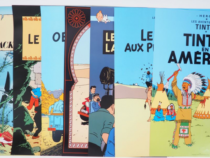 21 AFFICHES couvertures d'albums différentes dont 9 numérotées NEUF