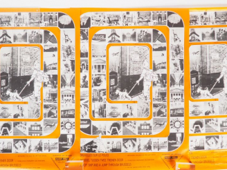 Vente aux enchères 3 AFFICHES Visite guidée de Bruxelles par Tintin