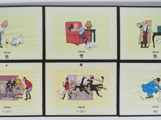 Vente aux enchères 16 SUPERBES Cadres dont 3 "Sceptre d'Ottokar" 1997 Official Moulinsart