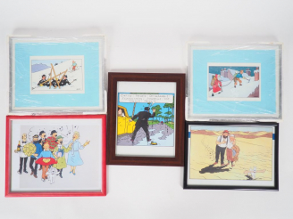 Vente aux enchères Ensemble de 28 Cadres dont 20 cadres CP encadrés + 3 Grand Cadres + 2 