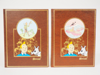 Vente aux enchères L'œuvre Intégrale d'HERGE Edition ROMBALDI (T1 et T2) TBE