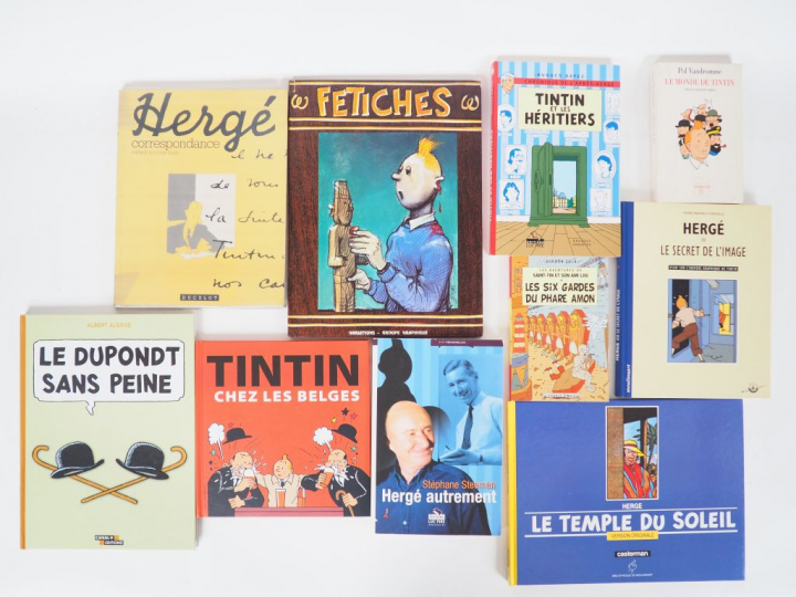 10 ouvrages sur Tintin (Hergé Correspondance (1989), Hergé Autrement (
