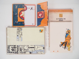 Vente aux enchères Lot papier à lettre et enveloppe : Le temple du soleil (1990) Temple d