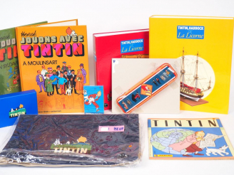 Vente aux enchères Superbe lot comprenant : 1 plumier (1990) BE +1 jeu Tintin et les voit