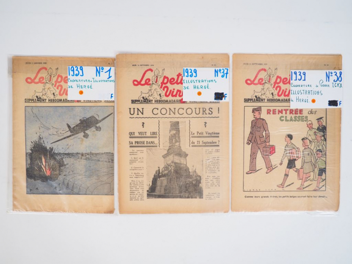 Le petit XXe : Ensemble de 3 numéros pour l'année 1939 (N° 1,37,38) TB