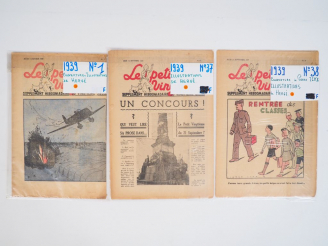 Vente aux enchères Le petit XXe : Ensemble de 3 numéros pour l'année 1939 (N° 1,37,38) TB