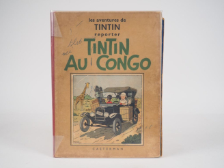 Vente aux enchères Les Aventures de Tintin reporter - Tintin au CONGO -1937 NB -DR 4e pla
