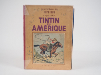 Vente aux enchères Les Aventures de Tintin reporter - Tintin en AMERIQUE -1937 NB - 4e pl
