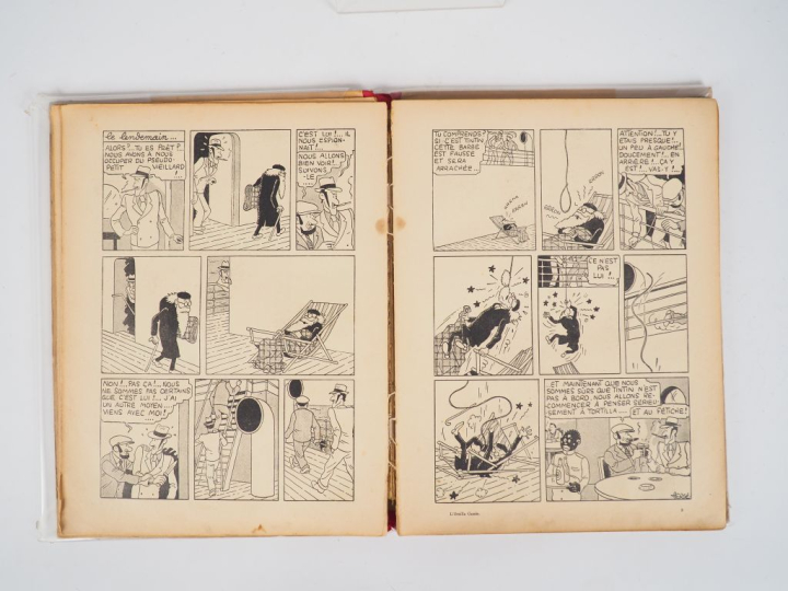Les Aventures de Tintin reporter -L'Oreille Cassée EO -1937 NB - 4e pl