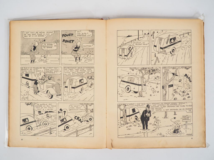 Les Aventures de Tintin reporter - L'île Noire-1938 NB - 4e plat A5 - 