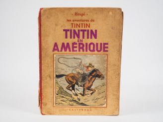 Vente aux enchères Les Aventures de Tintin reporter - Tintin en AMERIQUE -1939 NB - 4e pl