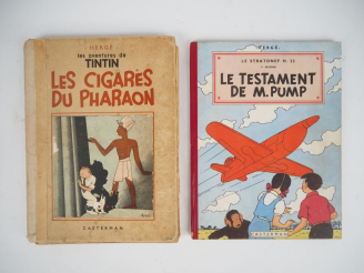 Vente aux enchères Les Aventures de Tintin  reporter - Les Cigares du Pharaon -1941 NB 13
