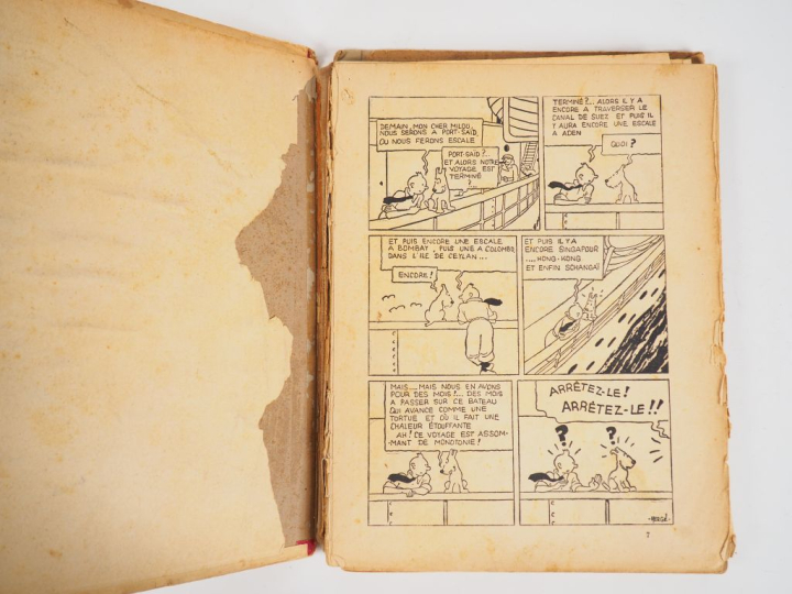 Les Aventures de Tintin  reporter - Les Cigares du Pharaon -1941 NB 13