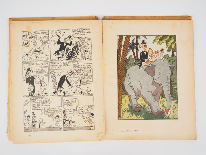 Les Aventures de Tintin  reporter - Les Cigares du Pharaon -1941 NB 13