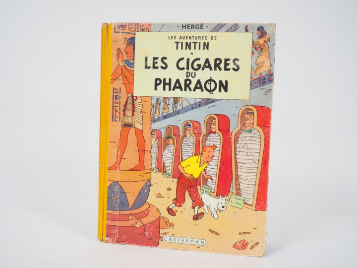 Les Cigares du Pharaon -1955- DJ-4e plat B14 EO couleur Francaise - DL