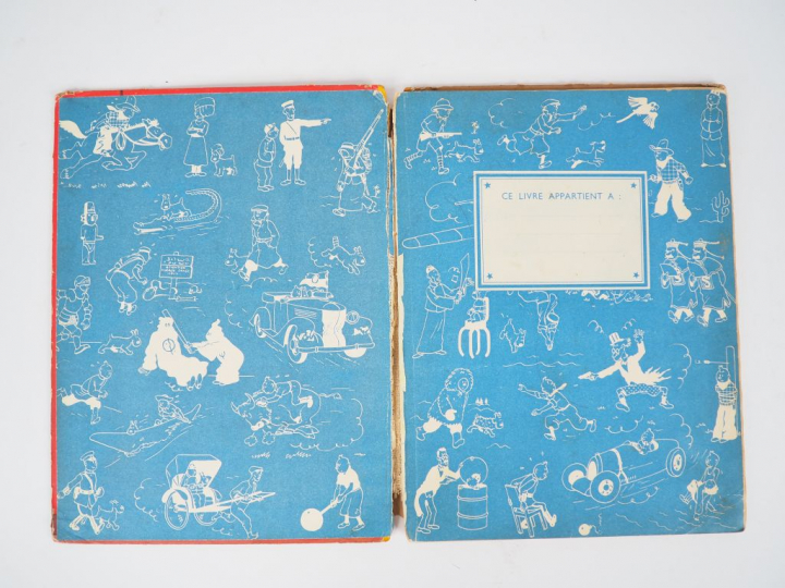 Le LOTUS BLEU - 1952 - DJ-4e plat B6- Mention : Ce livre appartient à 