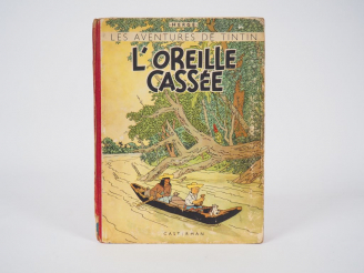 Vente aux enchères L'Oreille Cassée -1946 - DR-4e plat B1 (Tirage 17775 ex) - Intérieur q