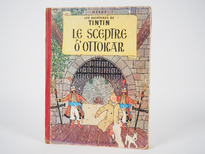 Le Sceptre d'Ottokar- 1955 - DR B12 -Intérieur BE tâches de gras sur l