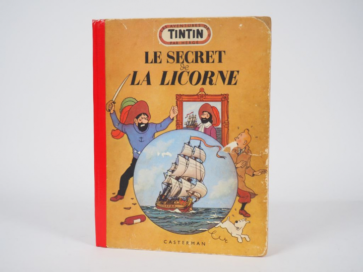 Le Secret de la Licorne - 1952 - DR B6 - Edition au medaillon -Intérie