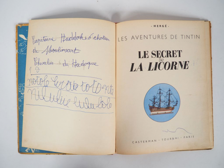 Le Secret de la Licorne - 1952 - DR B6 - Edition au medaillon -Intérie