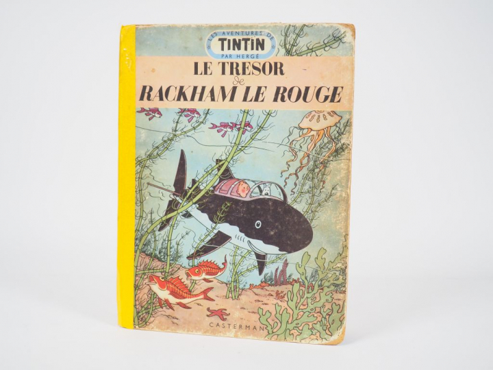 Le trésor de Rackham le Rouge - 1952 - DJ B6 - Album au médaillon bleu