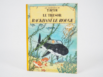 Vente aux enchères Le trésor de Rackham le Rouge - 1958 - DJ B24 - Album en TBE 