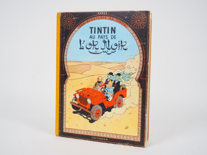 Tintin aux Pays de l'Or Noir - 1961 - DJ B30 - Contour frotté sinon al