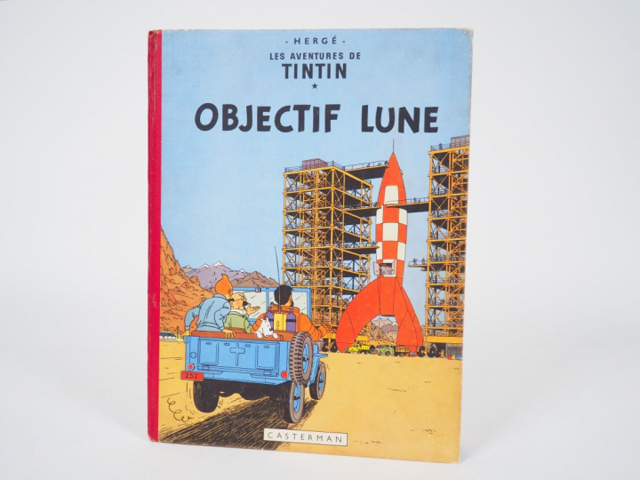 Objectif Lune - 1953 - DR B8- EO 1ere couleur  Ed Belge - Page de gard