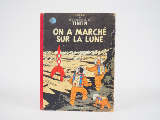 Vente aux enchères On a marché sur la Lune - 1954 - B11 -EO Belge DR- Intérieur TBE avec 