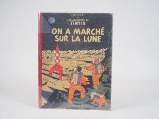 Vente aux enchères On a marché sur la Lune - 1954 - B11 -EO Belge DR- Intérieur avec trac