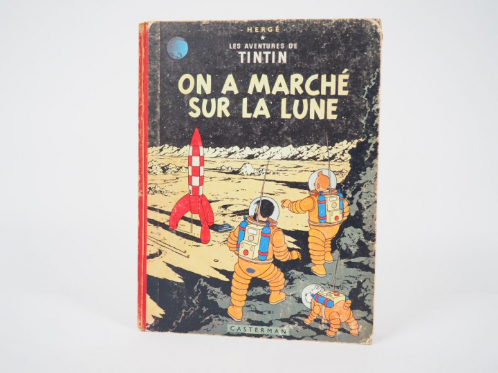 On a marché sur la Lune-1961-DR B30-Intérieur : TBE - Album en BE 