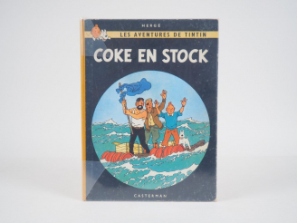 Vente aux enchères Coke en Stock - 1958 - EO Belge DJ- B24 page bleue clair avec trace sc