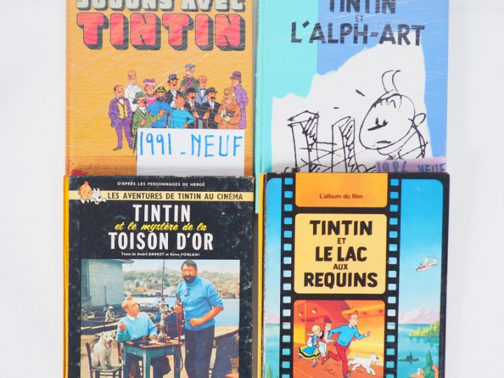 LOT de 4  albums :  Tintin et le mystère de la Toison d'or (B32 BE+), 